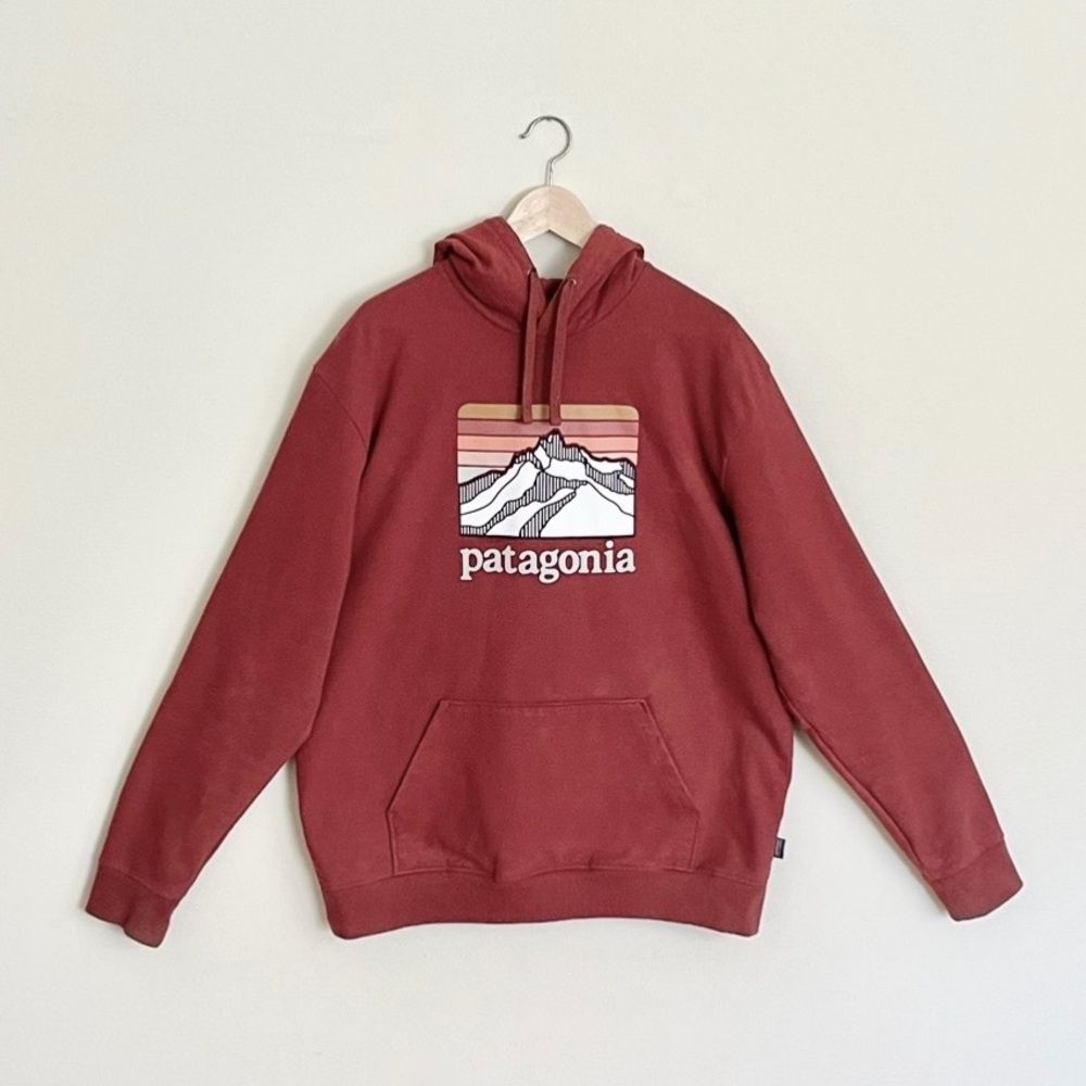 Patagonia Line Logo Ridge Uprisal Hoody Barn Red Men’s size XL Regular Fit
